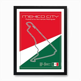 Racetrack Mexico City Art Print