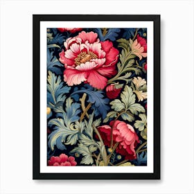 Floral Wallpaper 132 Art Print