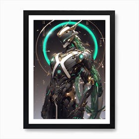 Cyborg Snake Art Print