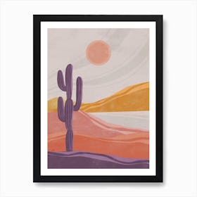 Desert Landscape - Desert Stock Videos & Royalty-Free Footage 2 Art Print