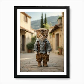 Cute Cat Art Print