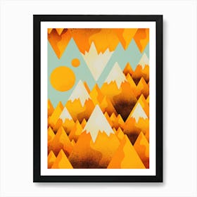 Yellow Sand Peak Art Print