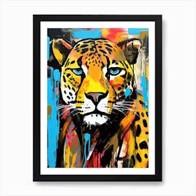 Neo-Cheetah Rhapsody Art Print