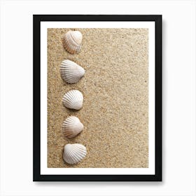 Colored seashells. Seashells. Summer. 20 Art Print