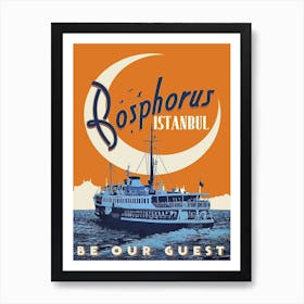 Bosporus Cruises, Istanbul, Turkey Art Print