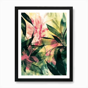 Abstract Floral Painting 14 Art Print