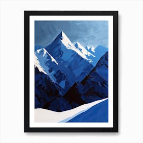 Blue Mountain Peaks Art Print