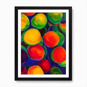 Acai Fruit Vibrant Matisse Inspired Painting Fruit Art Print