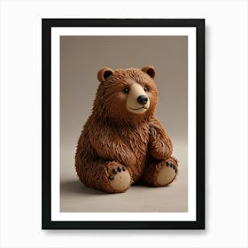 Brown Bear Figurine Art Print