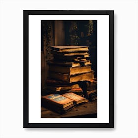 Stack Of Books Art Print