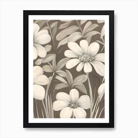 White Flowers 2 Art Print