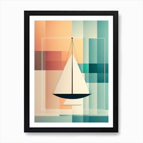 On A CUBIC Background VECTOR ART Art Print