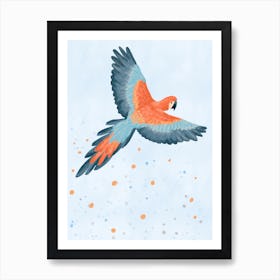 Fly With Me (Blue) Art Print