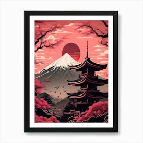 Japanese Pagoda 3 Art Print