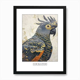 Cockatoo Precisionist Illustration 4 Poster Art Print