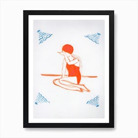 The Swimmer Art Print