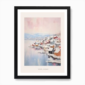 Dreamy Winter Painting Poster Troms Norway 1 Art Print