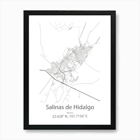 Salinas,United States Minimalist Map Poster