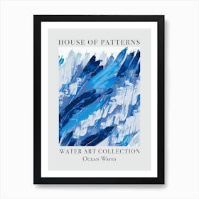 House Of Patterns Ocean Waves Water 3 Art Print