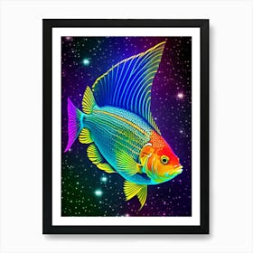 Fish In Space Art Print