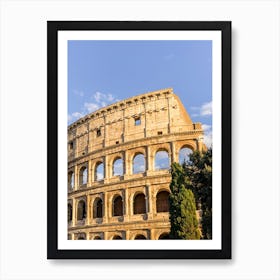 Outside View On The Colosseum Art Print