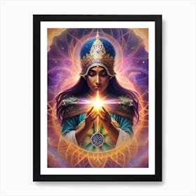 Goddess Of Light Art Print