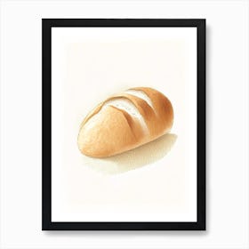 Soft Roll Bread Bakery Product Quentin Blake Illustration 1 Art Print