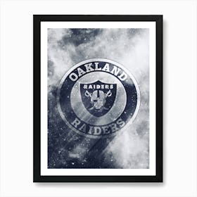 Oakland Raiders Football Art Print