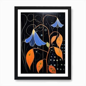 Bluebell 1 Hilma Af Klint Inspired Flower Illustration Art Print