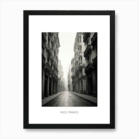 Poster Of Santander, Spain, Photography In Black And White 1 Art Print