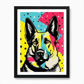 Pop Art German Shepherd 2 Art Print