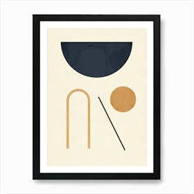 Geometric architectural shapes 14 Art Print