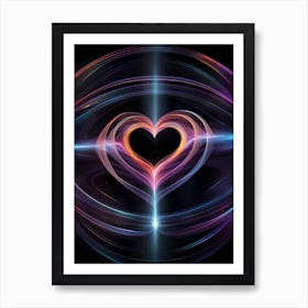 Abstract Heart Art Print