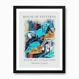 House Of Patterns Abstract Liquid Water 5 Art Print