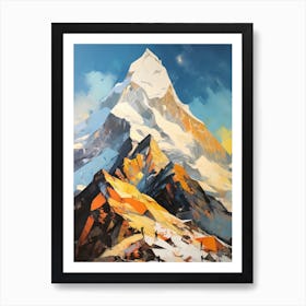 Kala Patthar Nepal 2 Mountain Painting Art Print