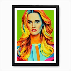 Jennifer Connelly Colourful Pop Movies Art Movies Art Print