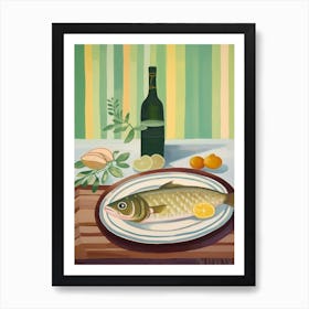 Cod 4 Italian Still Life Painting Art Print