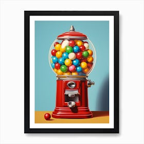 Gumball Machine Vintage Photography Style 2 Art Print