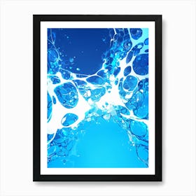 Water Splash Art Print