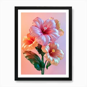 Dreamy Inflatable Flowers Hibiscus 5 Art Print