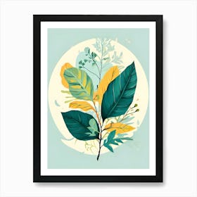 Green Leaves Canvas Print Art Print