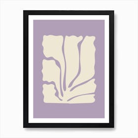 Lilac abstract botanical Affiche