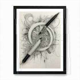 Pens And Pencils Art Print