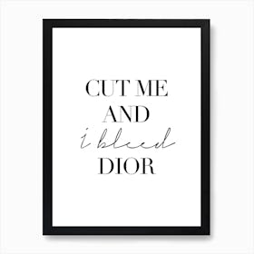Dior Art Print