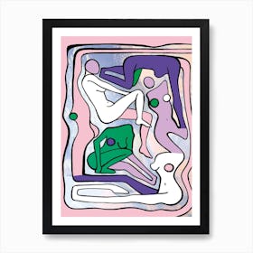 Ecstatic Nudes 6 Art Print