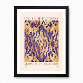 House Of Patterns Tiger Animal Print Pattern 1 Art Print