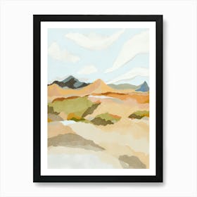 Desert Landscape view Art Print