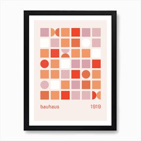 Bauhaus Geometric Exhibition Poster Art Print