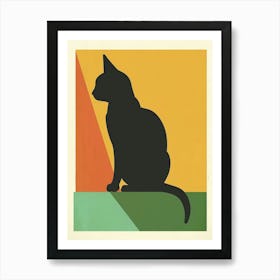 Cat Silhouette Art Print