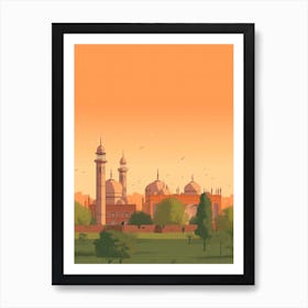 Lahore Pakistan Travel Illustration 3 Affiche